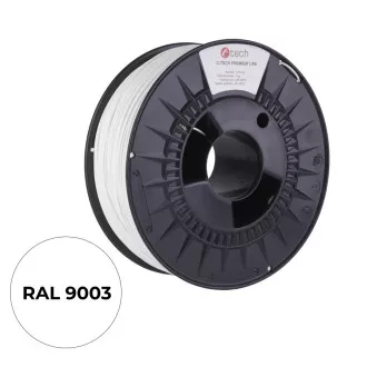 C-TECH PREMIUM LINE Nyomózsinór ( filament ) , ABS, fehér, 1,75mm, 1kg