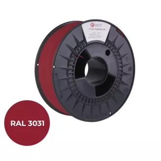 C-TECH PREMIUM LINE nyomtatószál ( filament ) , ABS, keleti vörös, RAL3031, 1,75mm, 1kg