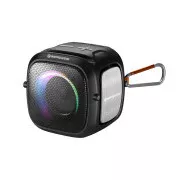 C-TECH Impressio Qubis mini hangszóró, bluetooth, olvasó, USB, AUX, RGB háttérvilágítás, FM, USB-C