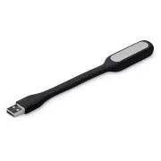 C-TECH UNL-04, USB laptop lámpa, flexibilis, fekete, hajlékony, fekete