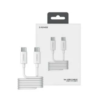 2-Power USB-C–USB-C tápkábel, 1 m 2-Power USB-C–USB-C tápkábel, 1 m