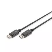 Digitus DisplayPort 1.2 csatlakozókábel, DP M/M, 2,0 m, reteszeléssel, Ultra HD 4K, bl