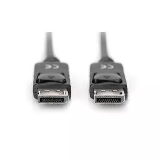 Digitus DisplayPort 1.2 csatlakozókábel, DP M/M, 2,0 m, reteszeléssel, Ultra HD 4K, bl