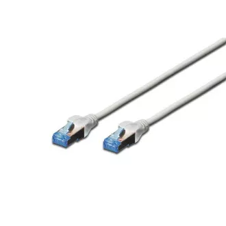 Digitus Patch kábel, SF-UTP , CAT 5e, AWG 26/7, réz, szürke 15m