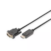 Digitus DisplayPort csatlakozókábel, DP/M- DVI (24 1)/M 2.0m