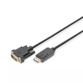 Digitus DisplayPort csatlakozókábel, DP/M- DVI (24 1)/M 2.0m Digitus DisplayPort csatlakozókábel, DP/M- DVI (24 1)/M 2.0m