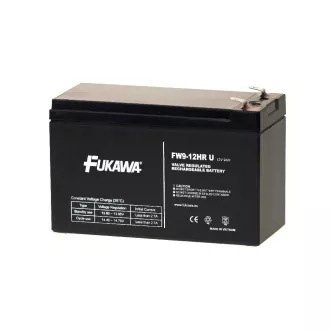 FUKAWA akkumulátor FW 9-12 HRU (12V; 9Ah; faston 6,3mm; élettartam 5év)