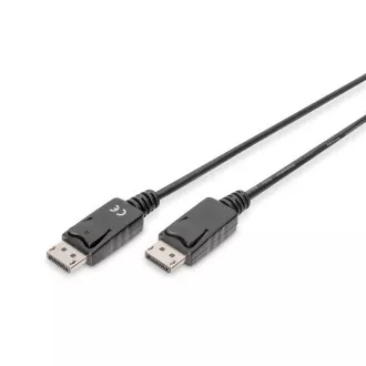 Digitus DisplayPort 1.1a. csatlakozókábel 1 m, CU, AWG28, 2x árnyékolva
