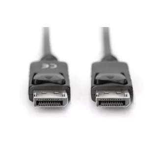 Digitus DisplayPort 1.1a. csatlakozókábel 1 m, CU, AWG28, 2x árnyékolva