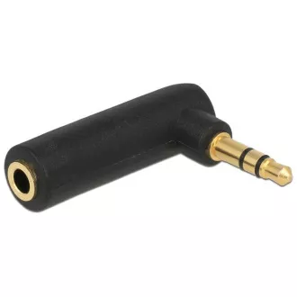 Delock audio adapter sztereó jack 3,5 mm-es 3 tűs hím és női sztereó jack csatlakozó négyszögletesre Delock audio adapter sztereó jack 3,5 mm-es 3 tűs hím és női sztereó jack csatlakozó négyszögletesre