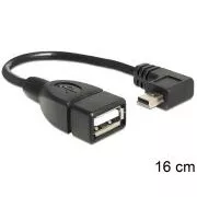 Delock kábel USB mini férfi > USB 2.0-A női OTG 16 cm