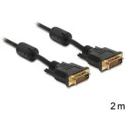 Delock csatlakozókábel DVI-D 24 1 hím > hím 2 m