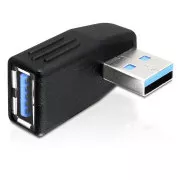 DeLock USB 3.0 férfi USB 3.0 női adapter 270°-os szögben, vízszintesen
