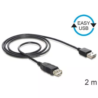 Delock kábel EASY-USB 2.0-A hím > USB 2.0-A csatlakozó, 2 m-es hosszabbítással