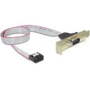 Delock Low Profile Slot Bracket > 1 x soros pin elrendezés: 1:1