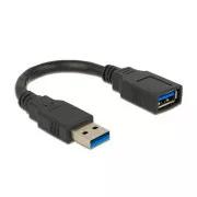 Delock USB 3.0 férfi/női A/A hosszabbító kábel hossza 15cm