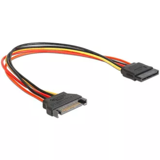 Delock tápkábel SATA 15 tűs csatlakozó > SATA 15 tűs csatlakozóhüvelykes hosszabbító 30 cm Delock tápkábel SATA 15 tűs csatlakozó > SATA 15 tűs csatlakozóhüvelykes hosszabbító 30 cm