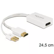 Delock adapter HDMI-A hím és Displayport női adapter
