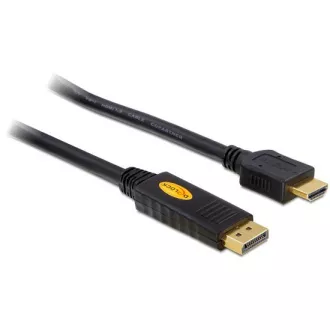 Delock DisplayPort férfi HDMI férfi kábel, 3m hosszúság