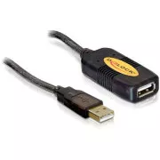 Delock USB 2.0 kábel, A-A férfi/női hosszabbító 10m, aktív