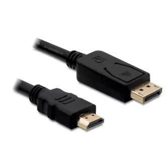 Delock DisplayPort férfi HDMI férfi kábel, 1m hosszúságú
