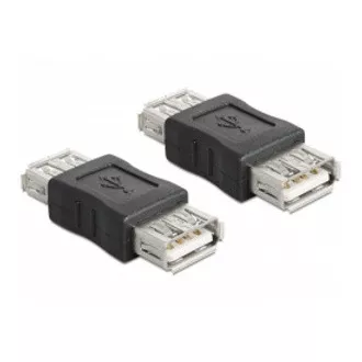 Delock USB adapter, USB A fekete női/női (csatlakozó) Delock USB adapter, USB A fekete női/női (csatlakozó)