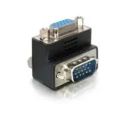 Delock VGA-adapter, hím–nő, derékszögű