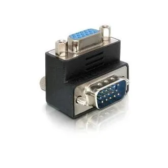 Delock VGA-adapter, hím–nő, derékszögű Delock VGA-adapter, hím–nő, derékszögű