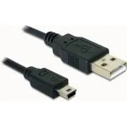 Delock USB 2.0 A-hím > USB mini-B 5-tűs hím kábel, 0,7 méter