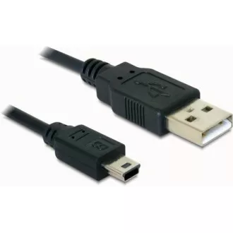 Delock USB 2.0 A-hím > USB mini-B 5-tűs hím kábel, 0,7 méter Delock USB 2.0 A-hím > USB mini-B 5-tűs hím kábel, 0,7 méter