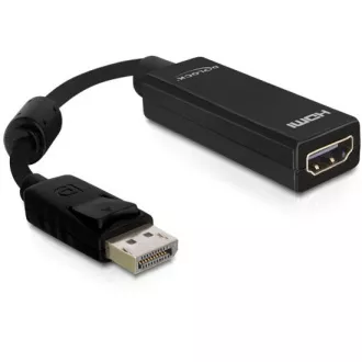 Delock Displayport 20pin male > HDMI 19 pin female, hossza 12,5 cm Delock Displayport 20pin male > HDMI 19 pin female, hossza 12,5 cm