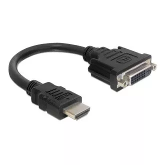 Delock adapter HDMI hím > DVI 24 1 női, 20 cm Delock adapter HDMI hím > DVI 24 1 női, 20 cm