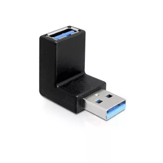 DeLock USB 3.0 férfi USB 3.0 női adapterre 90°-os szögben, függőlegesen