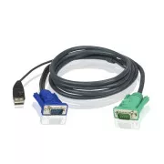 ATEN integrált kábel 2L-5202U KVM USB 1.8 M kábelhez