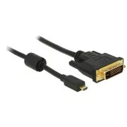 Delock HDMI kábel Micro-D hím > DVI 24 1 hím 1 m