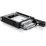 DeLock cserélhető 3,5"-es keret 2 db 2,5"-es SATA HDD-hez