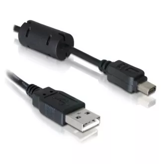 Delock Kábel USB 2.0 mini típusú Olympus 12pin hosszúság 1m Delock Kábel USB 2.0 mini típusú Olympus 12pin hosszúság 1m