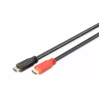 Digitus összekötő kábel aktív erősítéssel HDMI nagy sebességű Ethernet Ultra HD 24p, 15M
