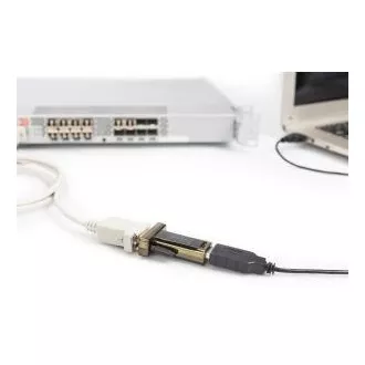 DIGITUS USB 2.0 soros, DSUB 9M átalakítóval együtt. USB A kábel 80cm