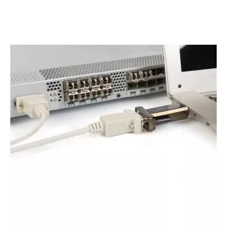 DIGITUS USB 2.0 soros, DSUB 9M átalakítóval együtt. USB A kábel 80cm