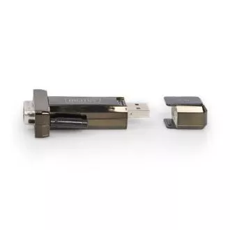 DIGITUS USB 2.0 soros, DSUB 9M átalakítóval együtt. USB A kábel 80cm