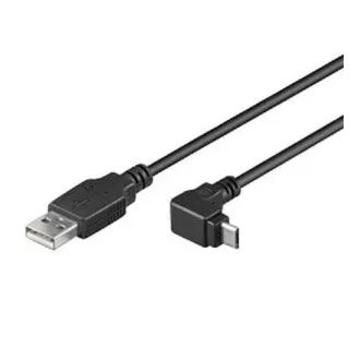 PremiumCord kábel micro USB 2.0, A-B, 90°-os csatlakozó, 1,8m PremiumCord kábel micro USB 2.0, A-B, 90°-os csatlakozó, 1,8m