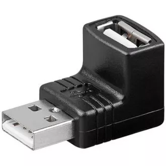 PremiumCord USB szűkítő A-A, hím/női 90°-os szűkítő
