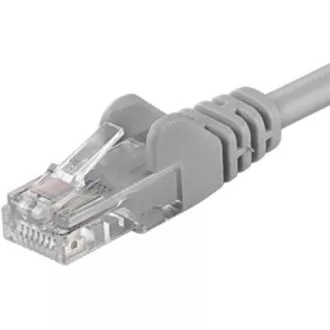 PremiumCord Patch kábel UTP RJ45-RJ45 CAT6 0.25m szürke