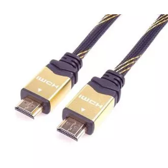 PremiumCord HDMI 2.0 High Speed   Ethernet kábel HQ, aranyozott csatlakozók, 0,5m