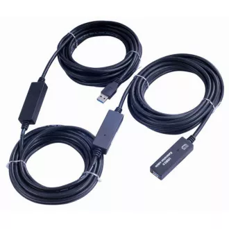 PremiumCord USB 3.0 átjátszó és hosszabbító kábel A/M-A/F 15m