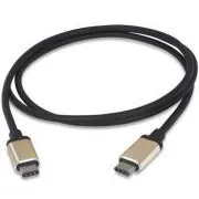PremiumCord USB 3.1 kábel, C-típusú csatlakozó (hím) – USB 3.1 C-típusú csatlakozó (hím), 1 m, alumínium csatlakozók