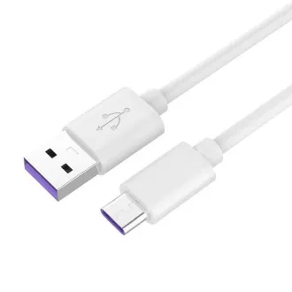 PremiumCord kábel USB 3.1 C/M - USB 2.0 A/M, szupergyors töltés 5A, fehér, 2m