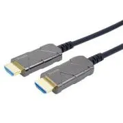 PremiumCord Ultra High Speed HDMI 2.1 optikai kábel 8K@60Hz, aranyozott 5m - Felbontott
