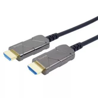 PremiumCord Ultra High Speed HDMI 2.1 optikai kábel 8K @ 60Hz, aranyozott 30m PremiumCord Ultra High Speed HDMI 2.1 optikai kábel 8K @ 60Hz, aranyozott 30m